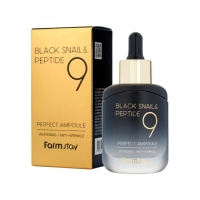 FarmStay Сыворотка Black Snail&Peptide 9 Perfect  Ampoule 35мл.