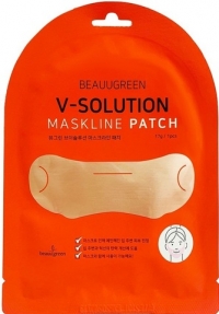 BeauuGreen Маска для коррекции овала лица V-Solution Mask Line Patch (Bulk), 17 г*1 шт